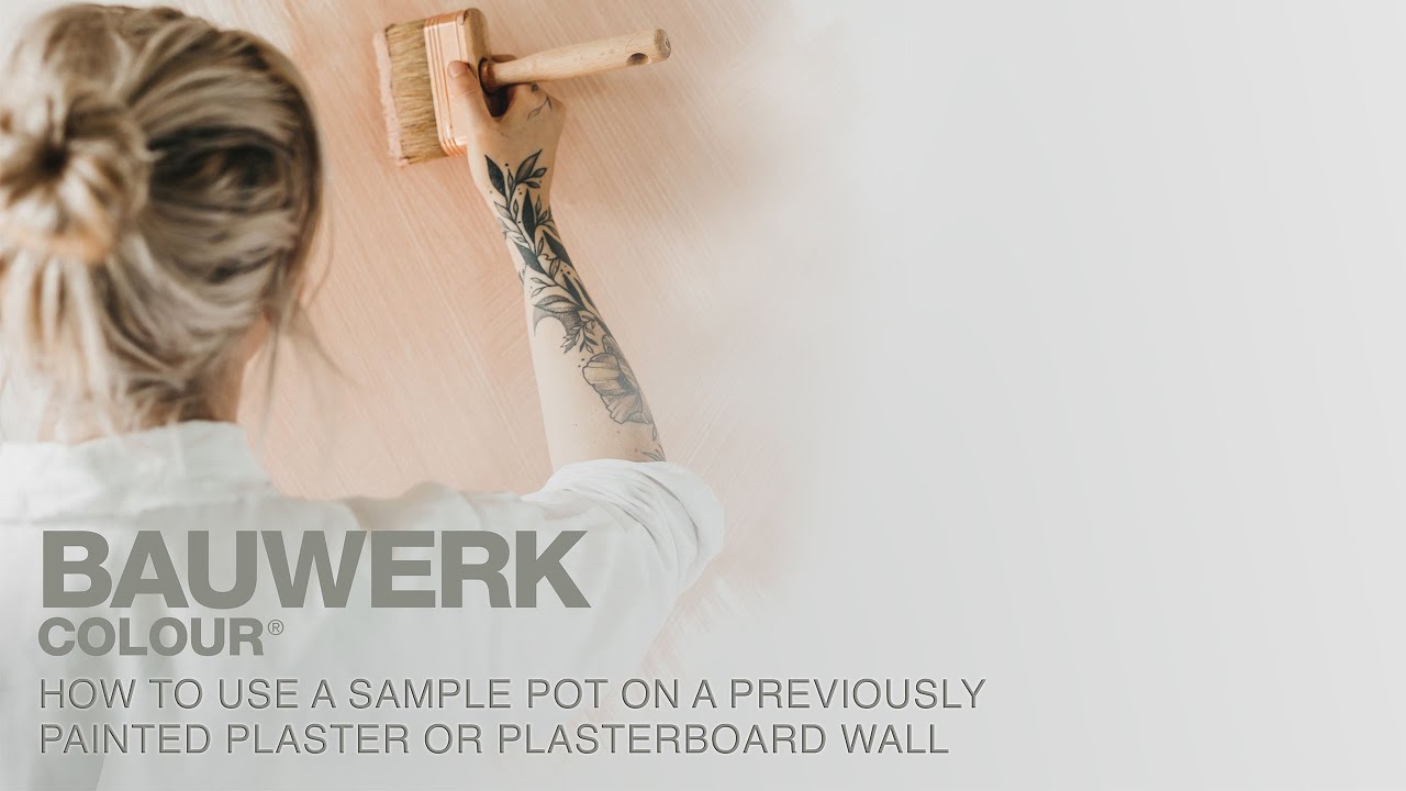 Bauwerk Colour - How to Apply Sample Limewash Colours on Previously Painted Plaster or Gypsum Board